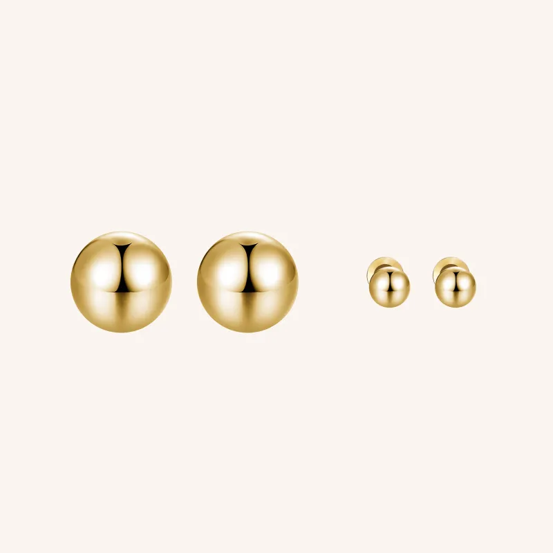 Marley Gold Stud Earring Set sold by Victoria Emerson