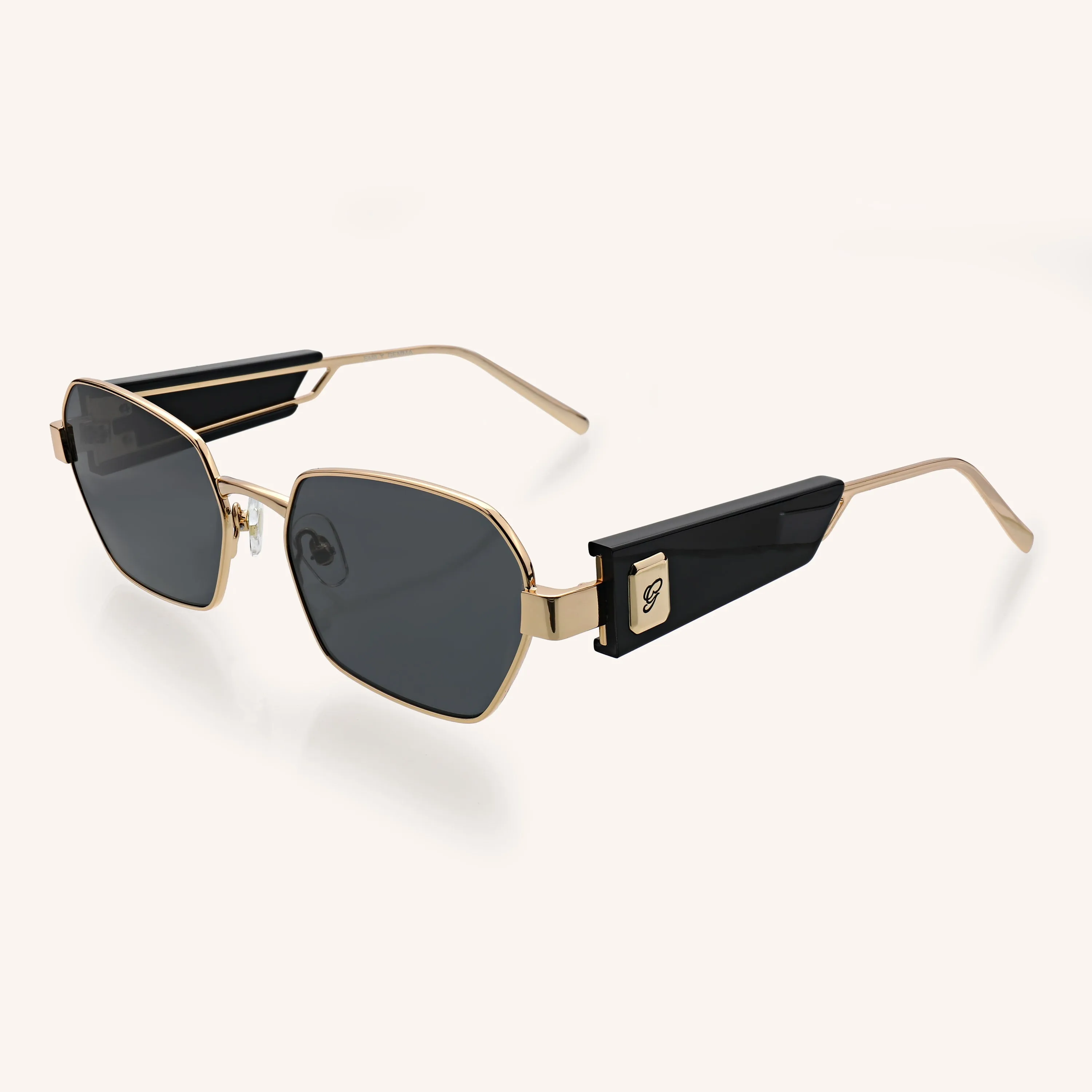 Emily Sunglasses Gold and Black sold by Victoria Emerson