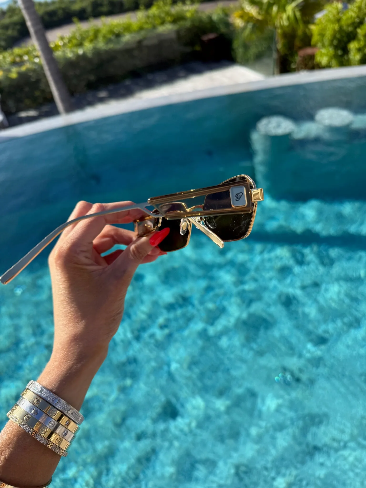 Emily Sunglasses Gold and Black sold by Victoria Emerson product image thumbnail 3