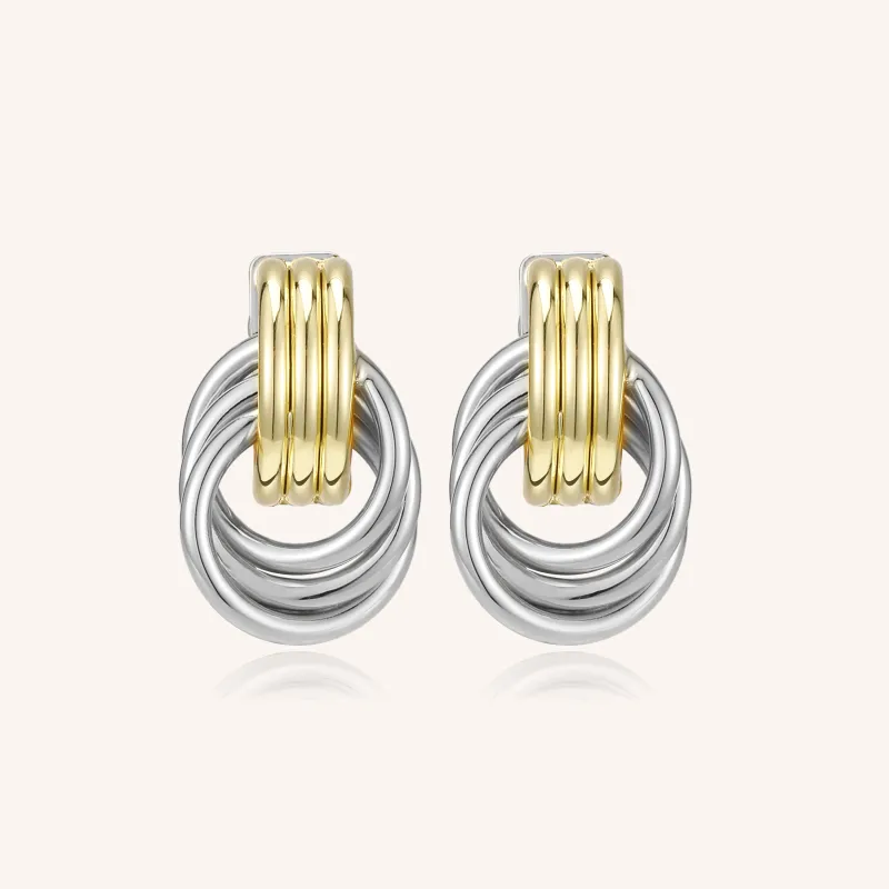 Bailey Mixed Metal Earrings sold by Victoria Emerson