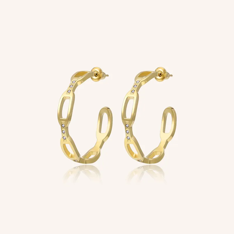Rylie Hoop Earrings sold by Victoria Emerson