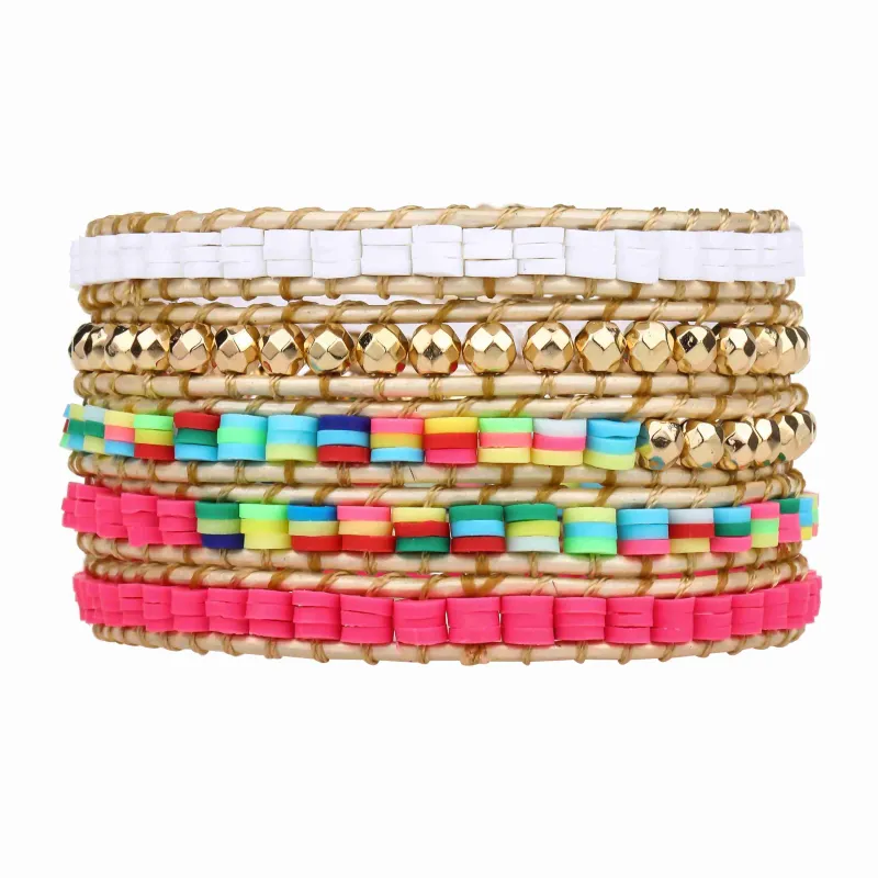 Bright Summers Five Wrap Bracelet sold by Victoria Emerson