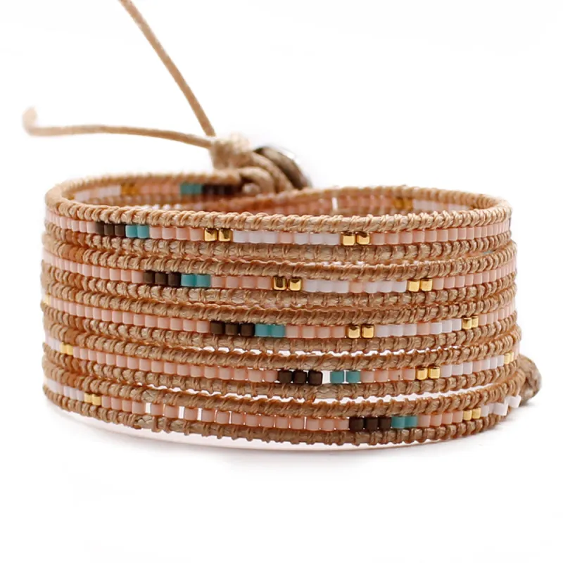 Mixed Seed Bead Five Wrap Bracelet sold by Victoria Emerson