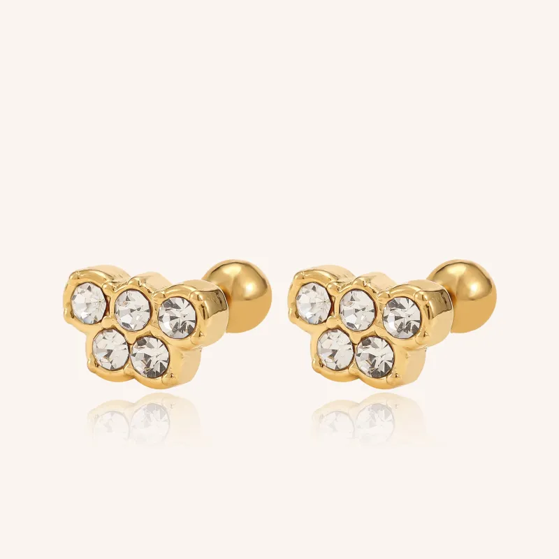 Honeycomb Mini Studs sold by Victoria Emerson