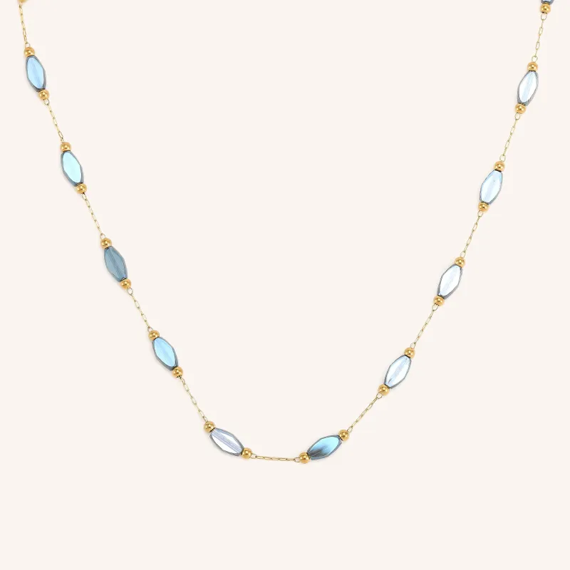 Halie Crystal Necklace made by Victoria Emerson