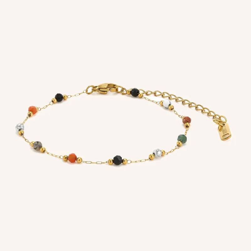 Rachel Colorful Gold Bracelet sold by Victoria Emerson