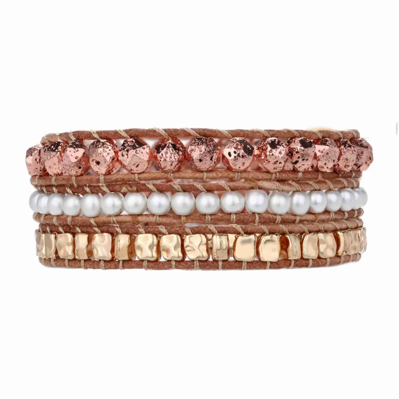 Mixed Metal and Freshwater Pearls on Natural sold by Victoria Emerson