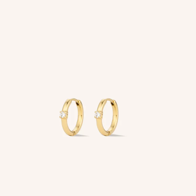 Danielle Mini Hoops made by Victoria Emerson