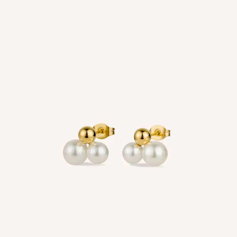 Duo Pearl Cluster Earring sold by Victoria Emerson