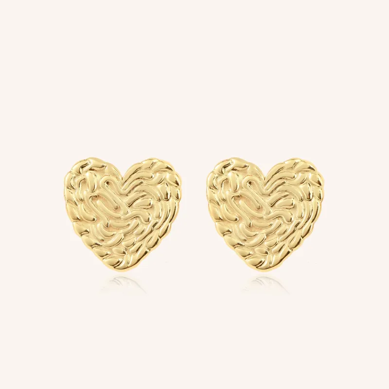 Mini Heart Studs sold by Victoria Emerson