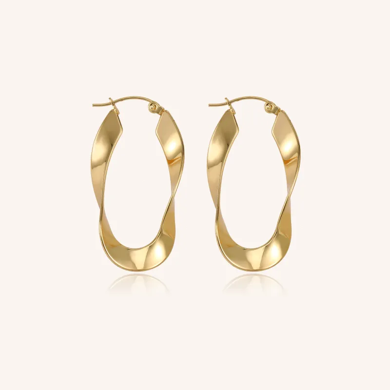 Ava Swirl Hoop sold by Victoria Emerson