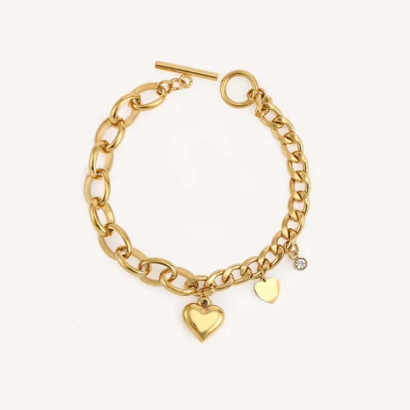 Bubble Heart Bracelet sold by Victoria Emerson