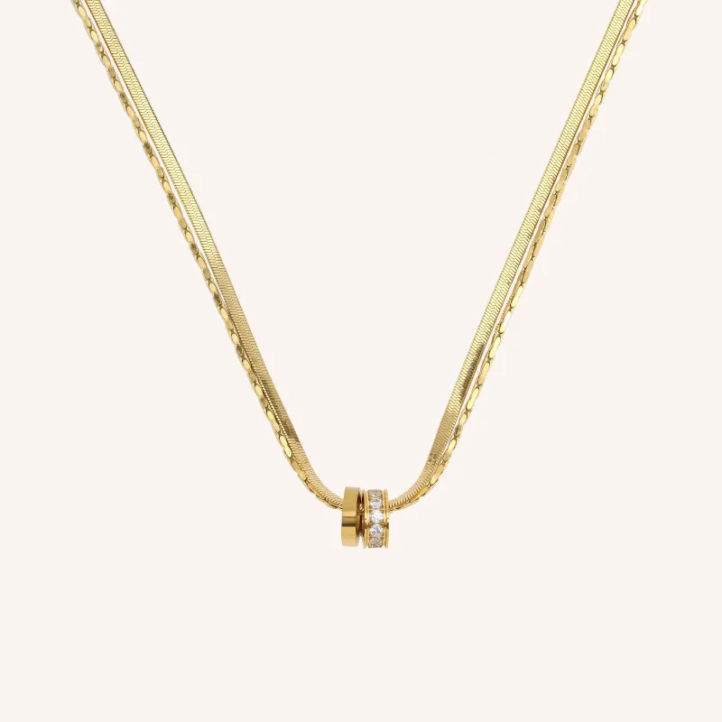 Duo Charm Necklace sold by Victoria Emerson