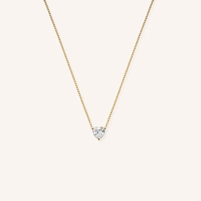 Crystal Heart Necklace sold by Victoria Emerson