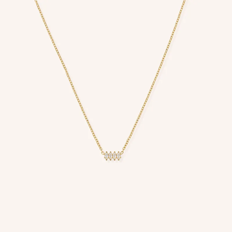 Alyssa Crystal Stack Necklace sold by Victoria Emerson