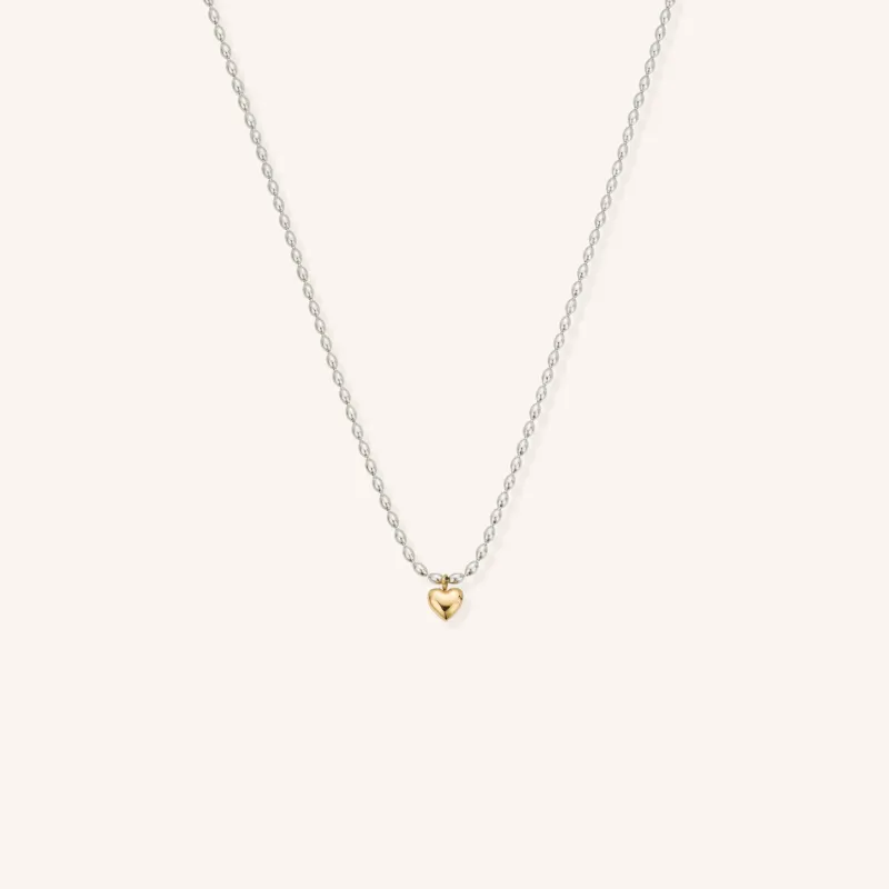 Sweetheart Mixed Metal Necklace sold by Victoria Emerson