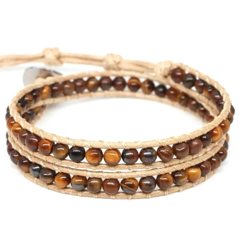 Tiger Eye Wrap Bracelet - 2 Wrap sold by Victoria Emerson