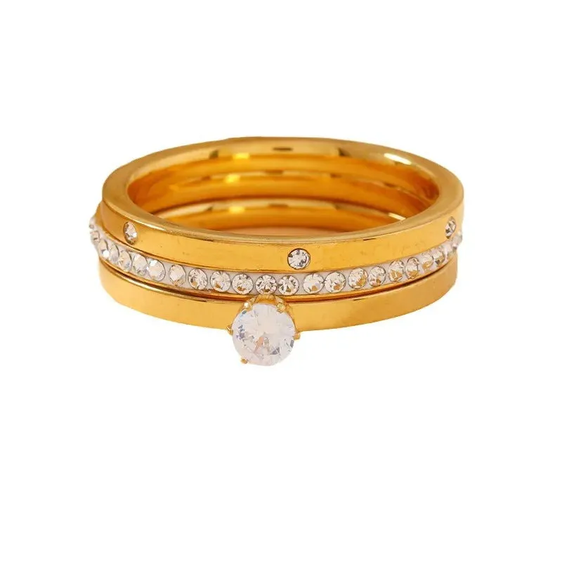 Classic Zircon Ring Stack Set sold by Victoria Emerson