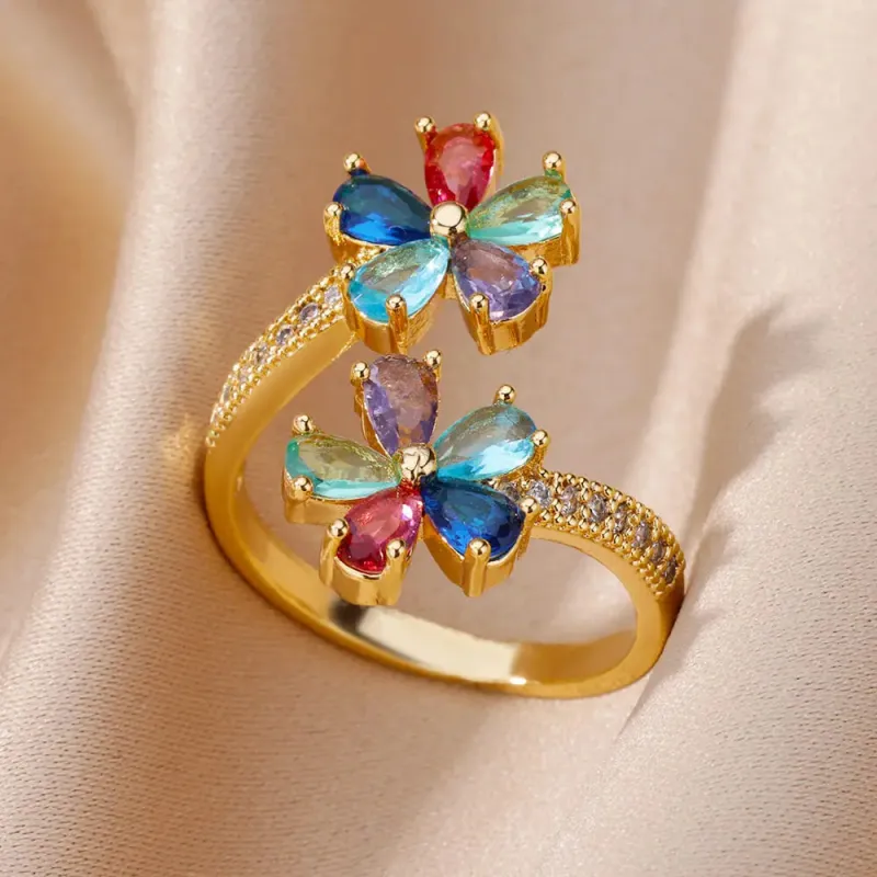 Colorful Flower Ring sold by Victoria Emerson