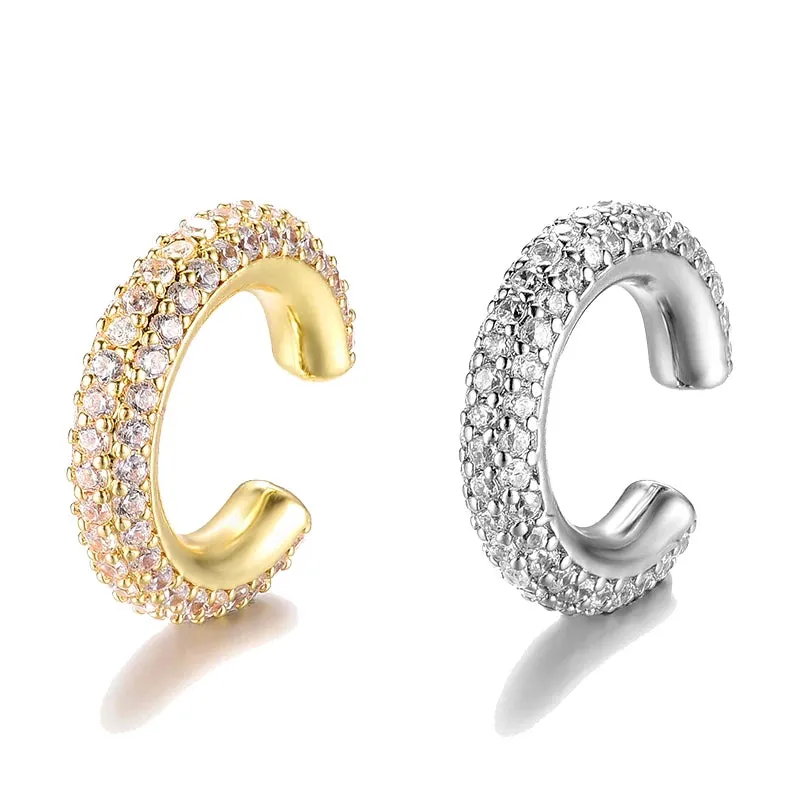 Celestia Pavé Ear Cuff – No Piercing Sparkle Hoop sold by Victoria Emerson