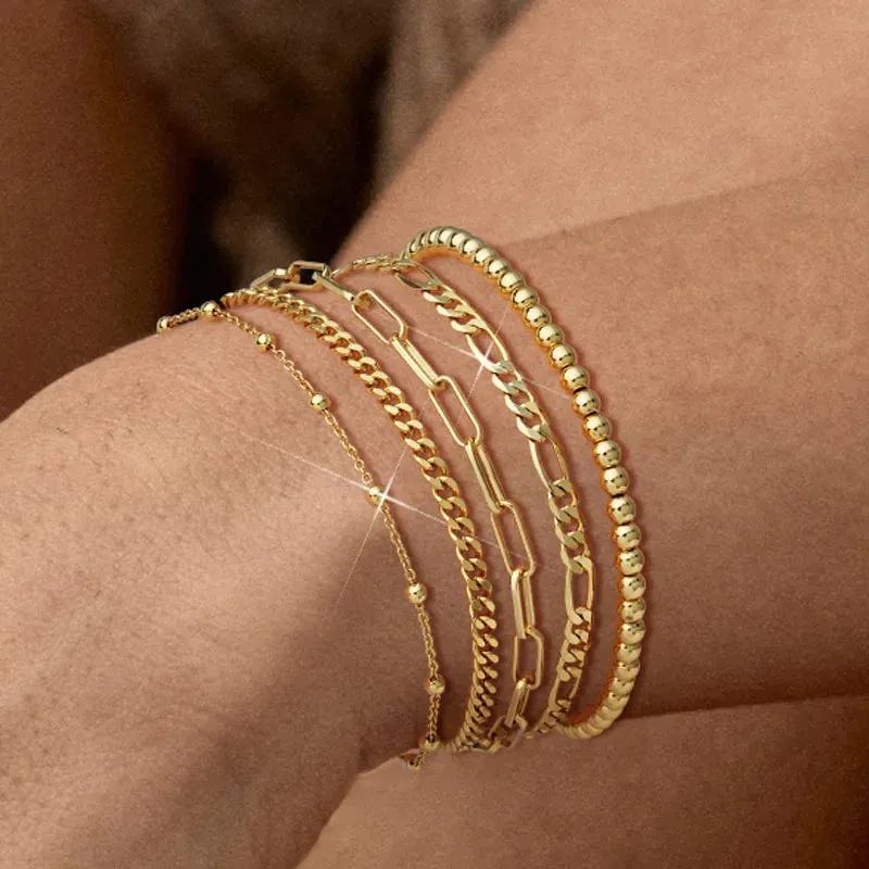 Everyday Gold Stack Bracelet Set sold by Victoria Emerson