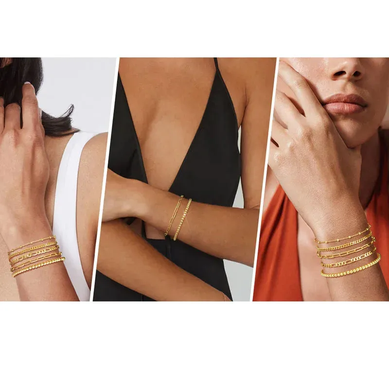 Everyday Gold Stack Bracelet Set sold by Victoria Emerson product image thumbnail 2