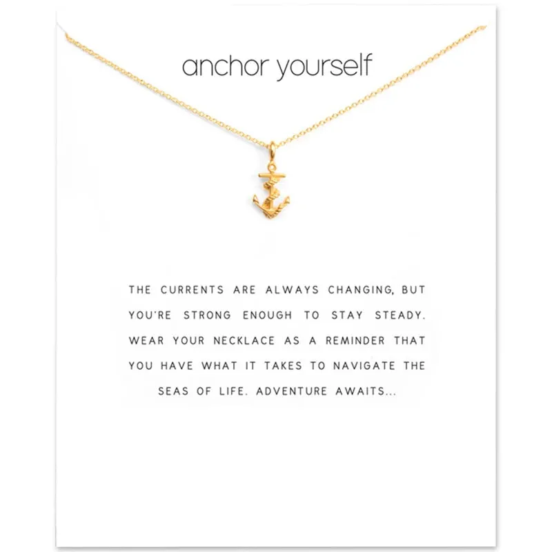 Rope Anchor Pendant Necklace sold by Victoria Emerson