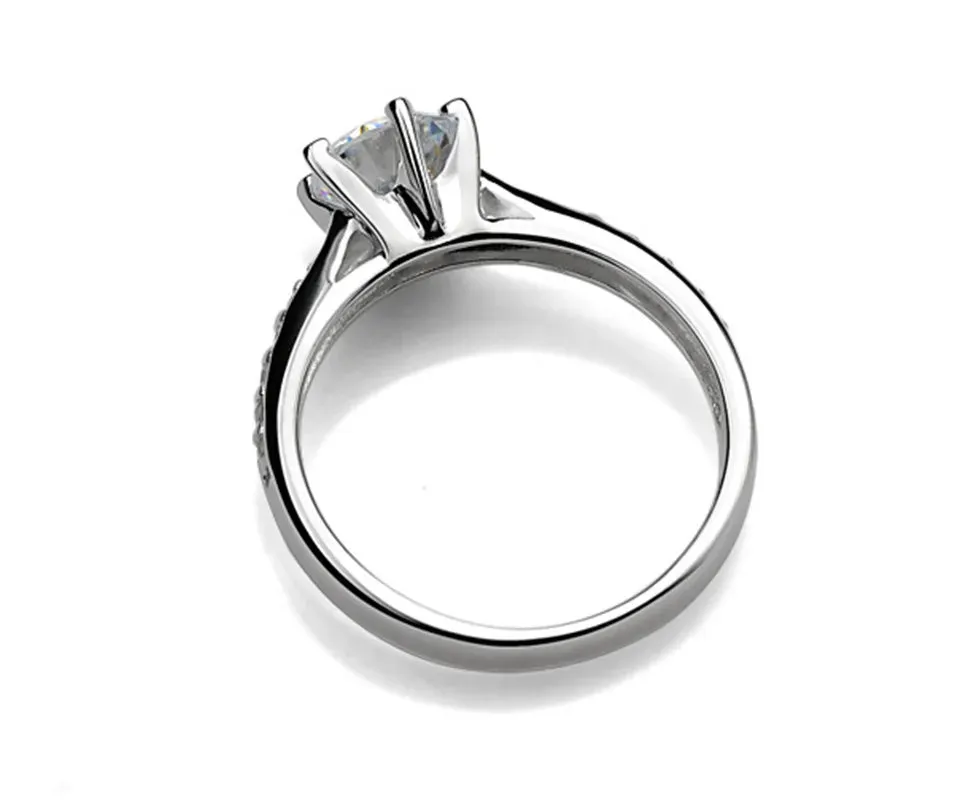 Six-Prong Classic Solitaire Ring sold by Victoria Emerson product image thumbnail 5