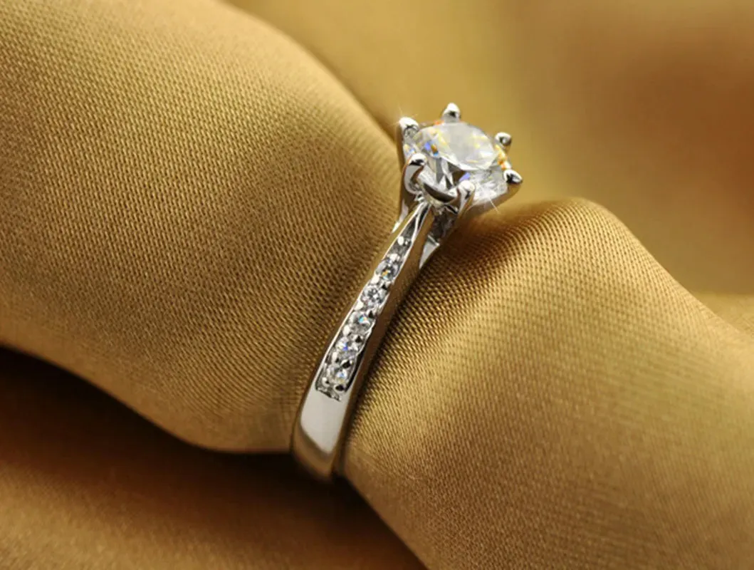 Six-Prong Classic Solitaire Ring sold by Victoria Emerson product image thumbnail 2