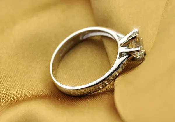 Six-Prong Classic Solitaire Ring sold by Victoria Emerson product image thumbnail 3