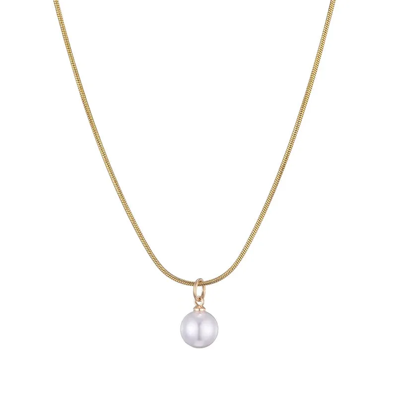 Simple Pearl Pendant Necklace sold by Victoria Emerson product image thumbnail 4
