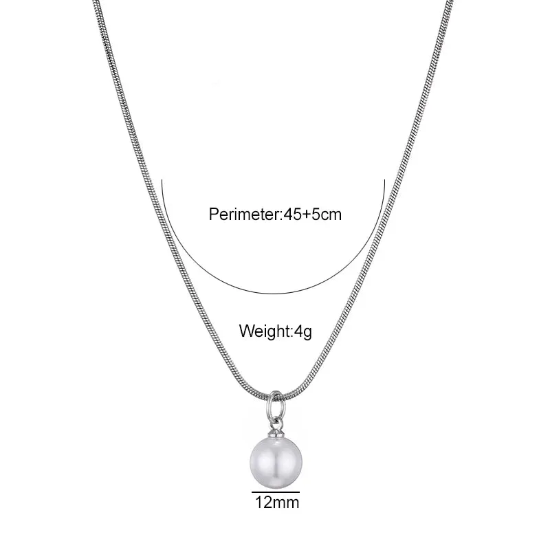Simple Pearl Pendant Necklace sold by Victoria Emerson product image thumbnail 5
