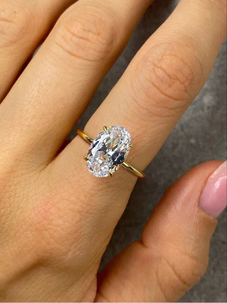 Promise Oval Crystal Ring sold by Victoria Emerson product image thumbnail 3