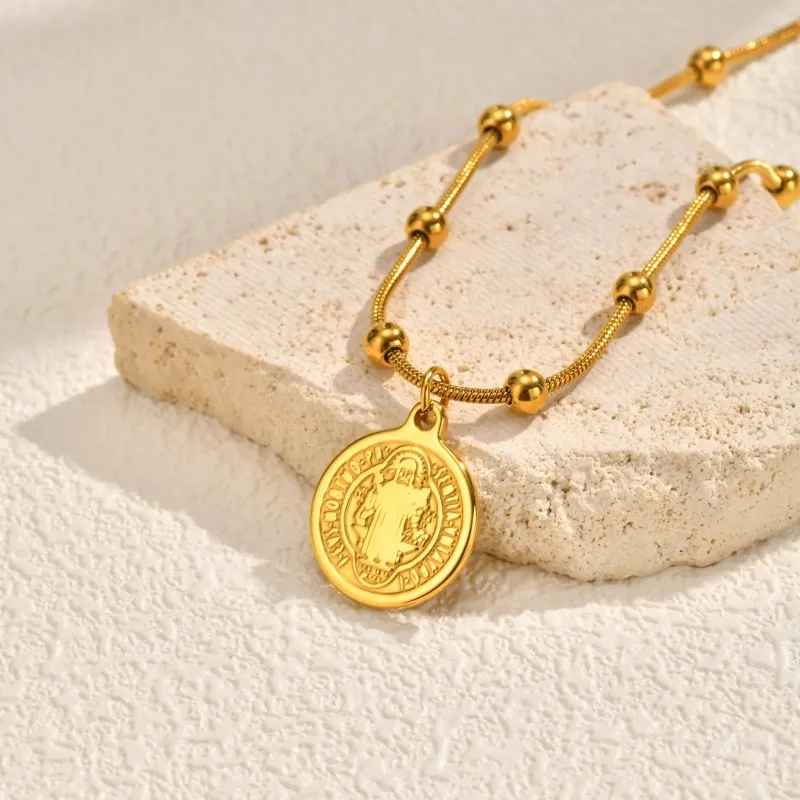 Saint Benedict Medal Necklace made by Victoria Emerson
