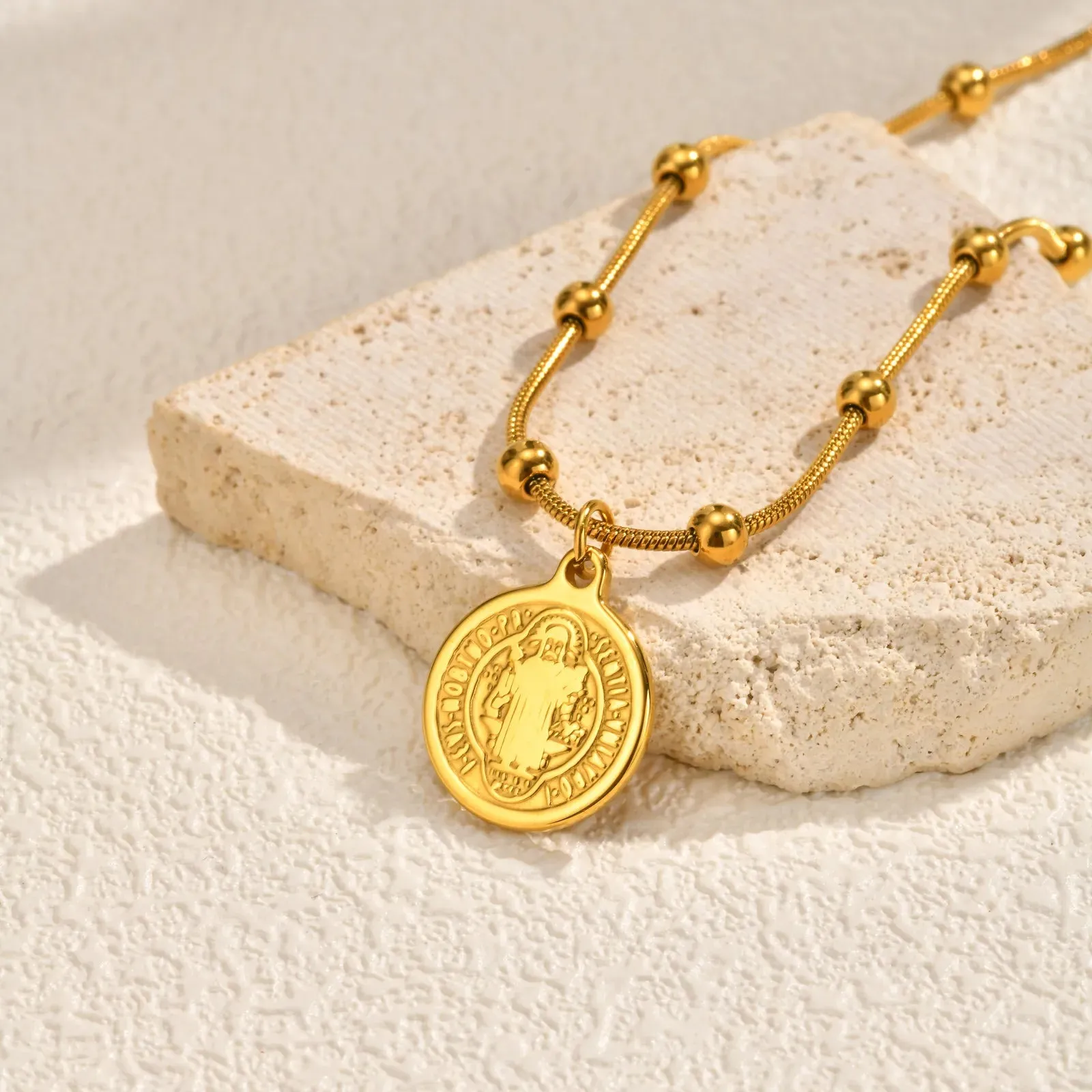 Saint Benedict Medal Necklace sold by Victoria Emerson