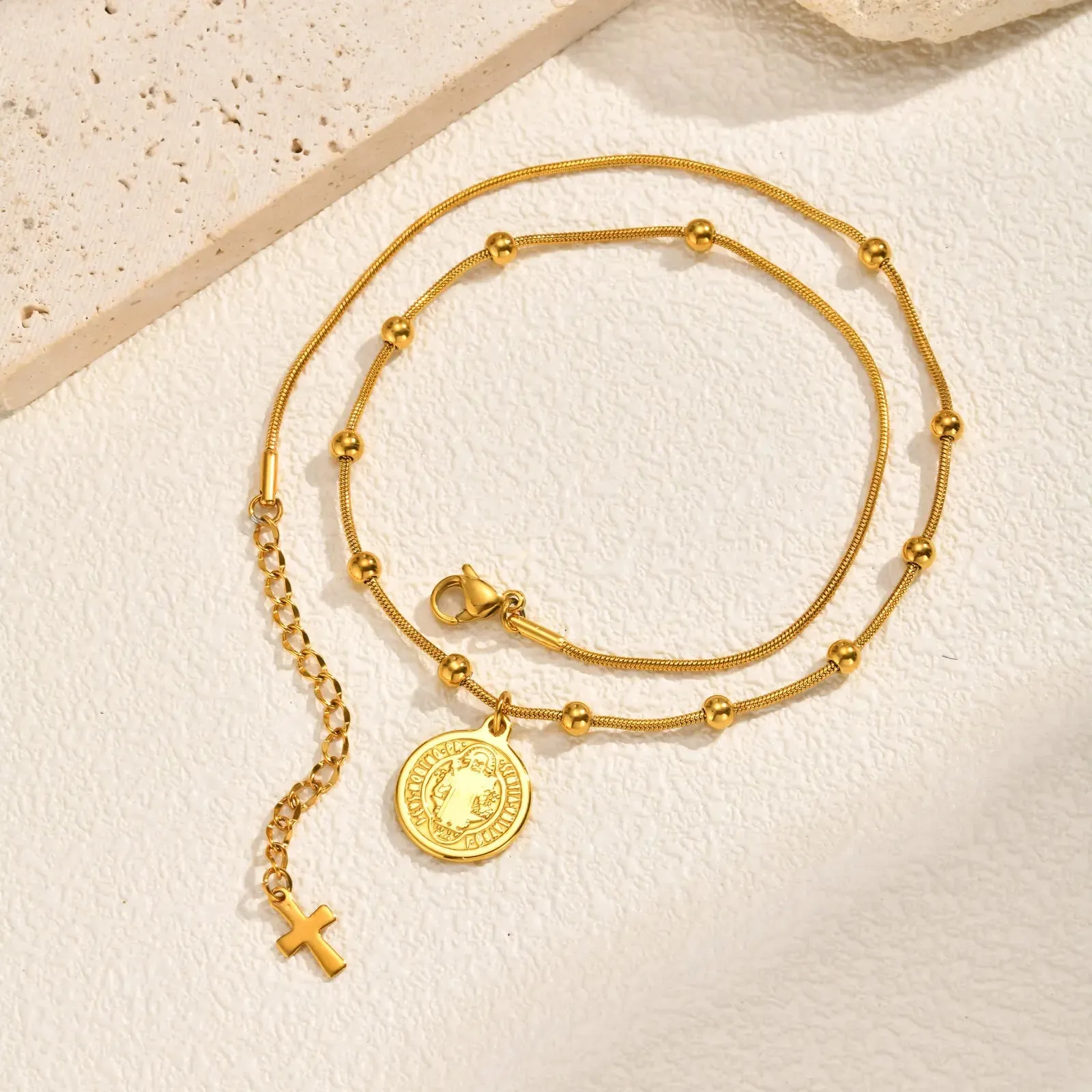 Saint Benedict Medal Necklace sold by Victoria Emerson product image thumbnail 2