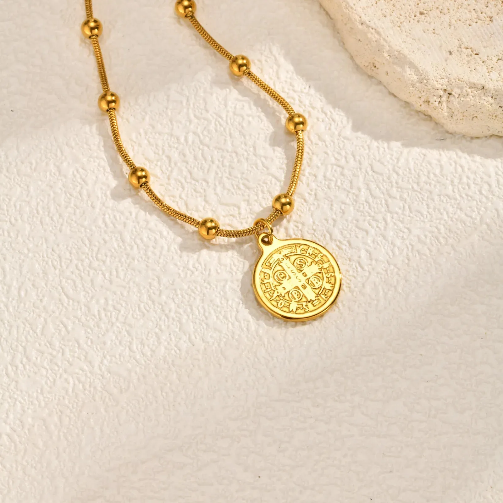 Saint Benedict Medal Necklace sold by Victoria Emerson product image thumbnail 3