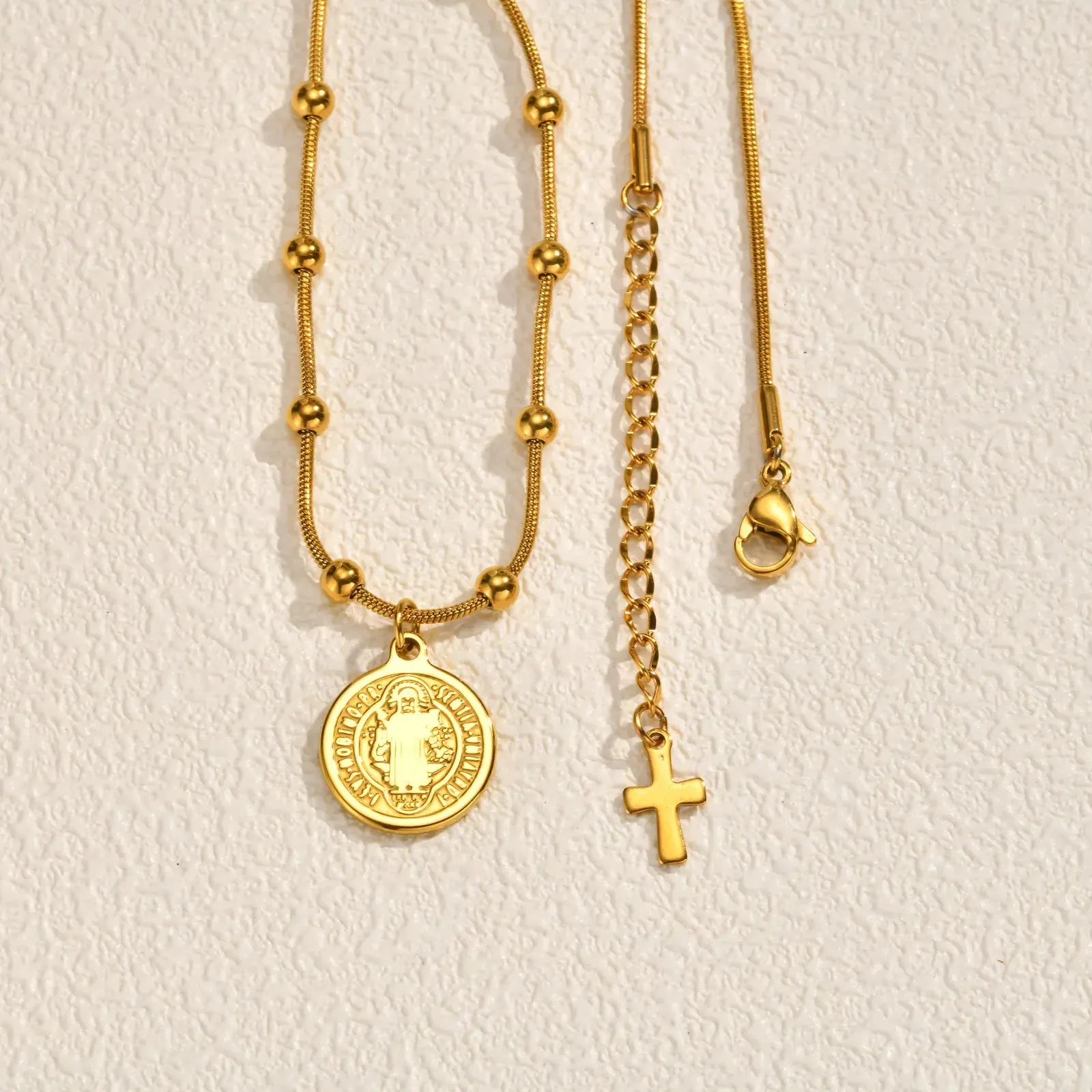 Saint Benedict Medal Necklace sold by Victoria Emerson product image thumbnail 4