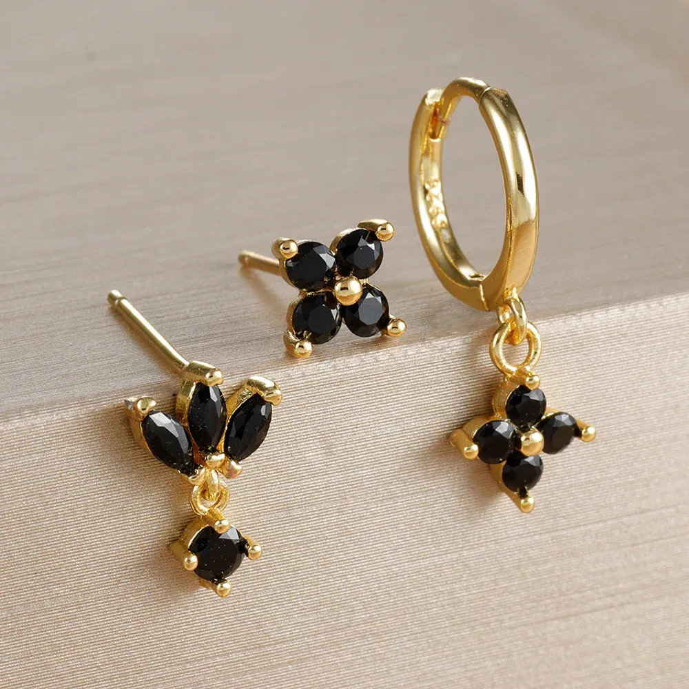 Gemma Floral Crystal Earring Set sold by Victoria Emerson product image thumbnail 5
