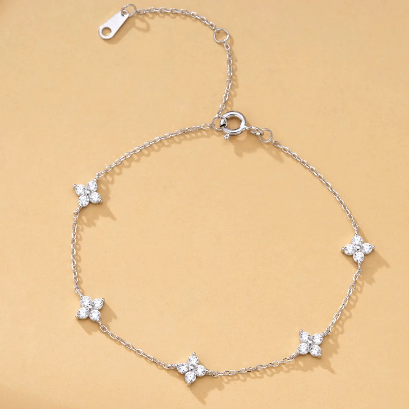 Lucky Clover Crystal Bracelet - Style 1 sold by Victoria Emerson