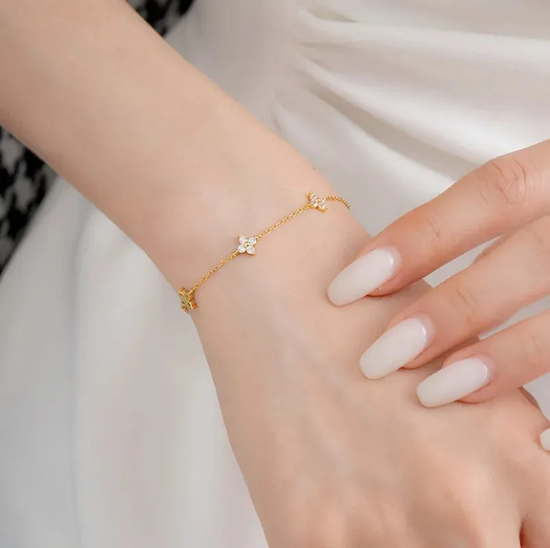 Lucky Clover Crystal Bracelet sold by Victoria Emerson product image thumbnail 3
