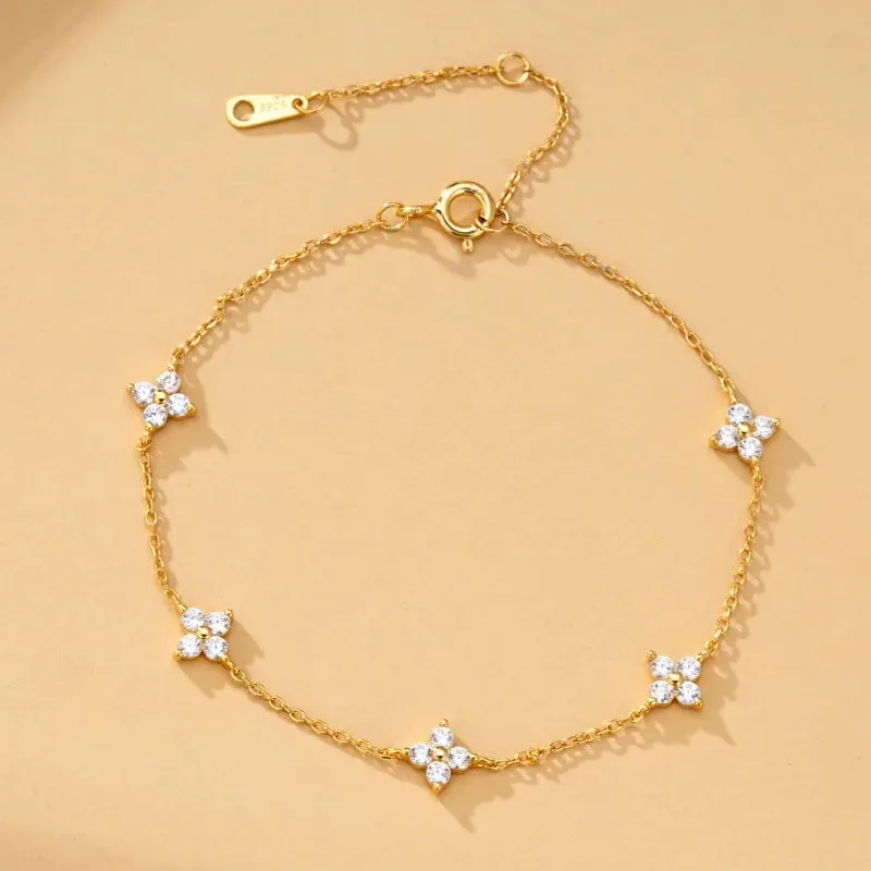 Lucky Clover Crystal Bracelet sold by Victoria Emerson