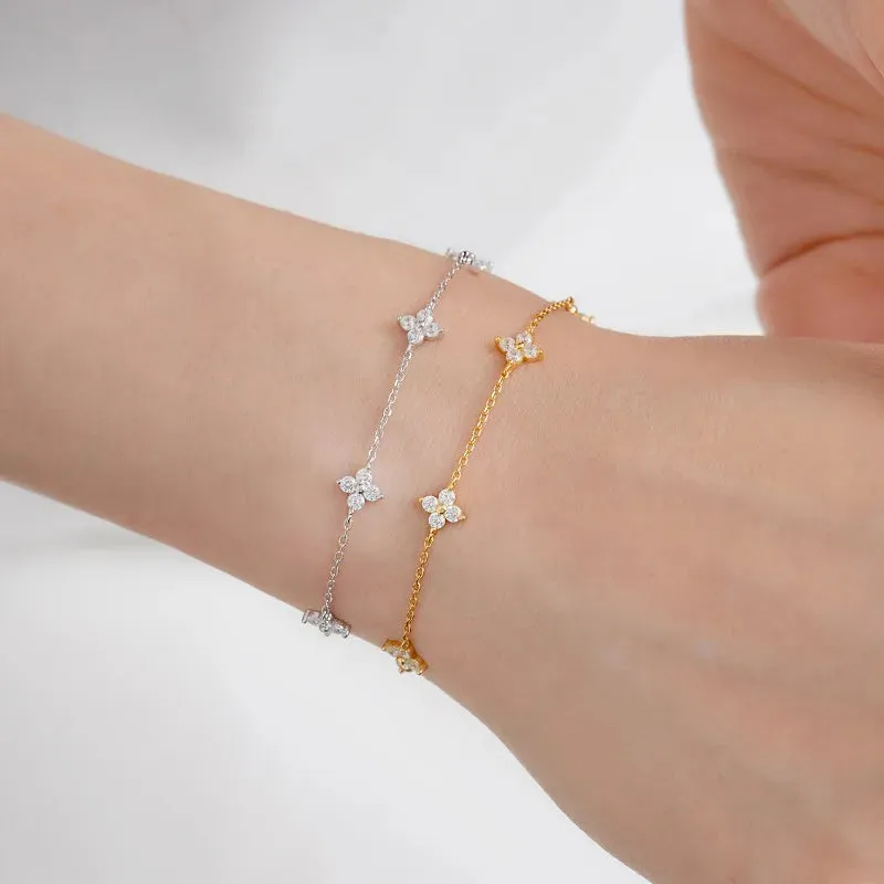 Lucky Clover Crystal Bracelet sold by Victoria Emerson product image thumbnail 2