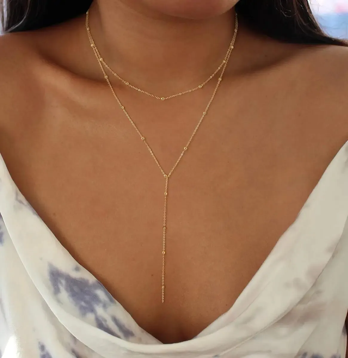 Grace Y-Drop Lariat Necklace sold by Victoria Emerson product image thumbnail 2