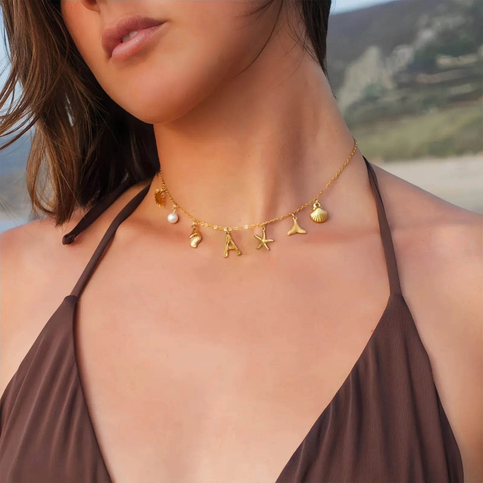 Seaside Shell Charm Necklace sold by Victoria Emerson product image thumbnail 2