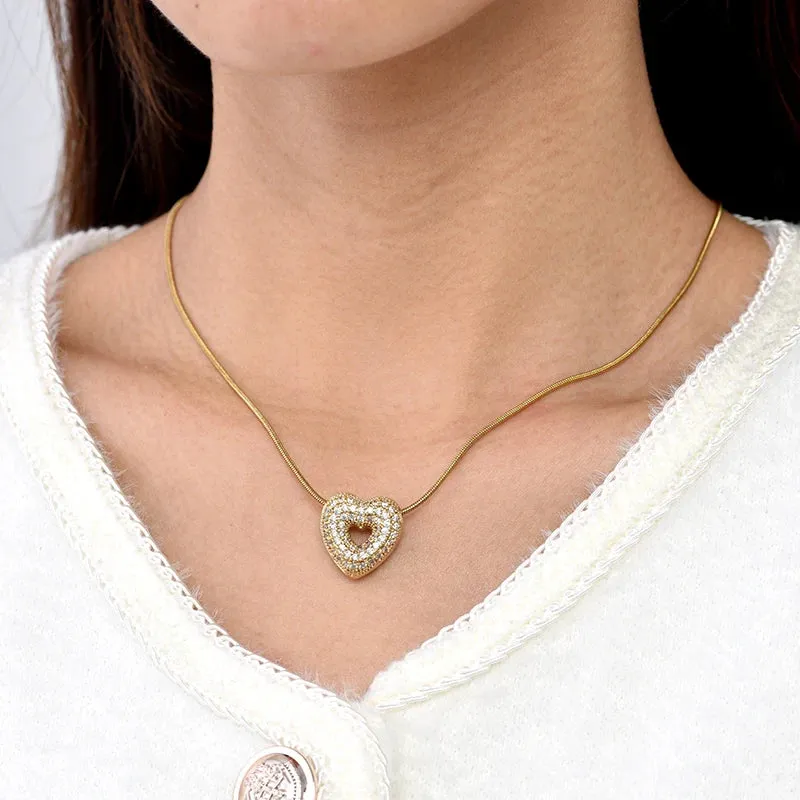 Amore Heart Pendant Necklace sold by Victoria Emerson