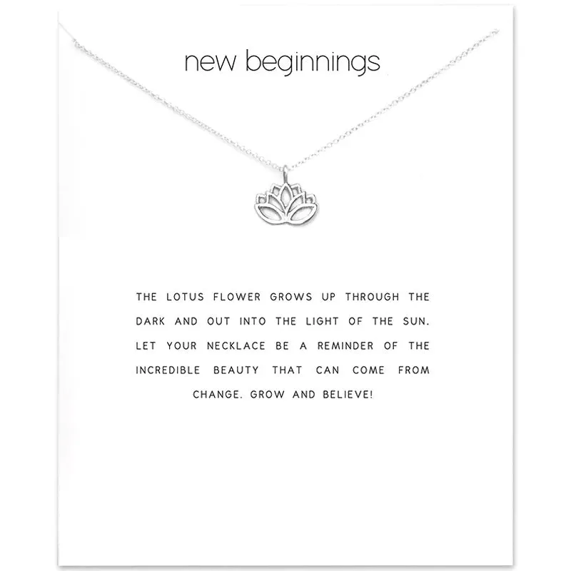 New Beginnings Lotus Necklace sold by Victoria Emerson