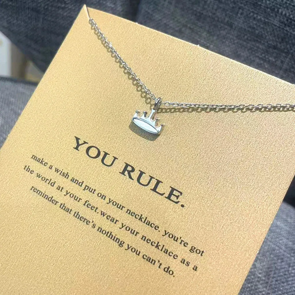 You Rule Crown Necklace sold by Victoria Emerson product image thumbnail 4