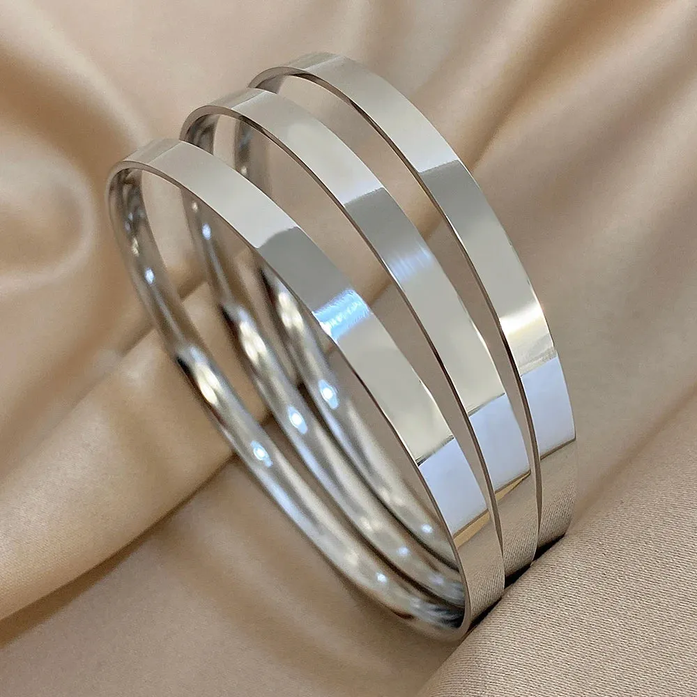 18K Gold-Plated Bangle Set (3-Piece) sold by Victoria Emerson product image thumbnail 5
