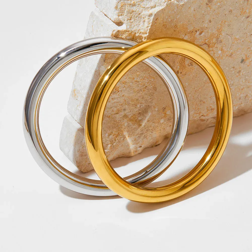 18K Gold-Plated Hollow Cuff Bracelet sold by Victoria Emerson
